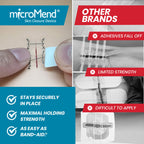 microMend Emergency Wound Closures - Surgical-Grade Laceration Repair Without Stitches | Skin Closure Alternative to Butterfly Bandages | First Aid Kit Essential (6 Medium Wound Closure Devices)