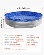 VEVOR 10 ft Round Stock Tank Pool Liner, Overlap Swimming Pool Liner for 27.5 in Wall Height, Extra Thick Heavy Gauge Vinyl, Easy Install with Leak-Proof Patches, Designed for Steel Sided Above-Ground