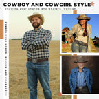 BELTROAD Western Leather Buckle Belt for Men Women Cowgirl Cowboy Belt Gift