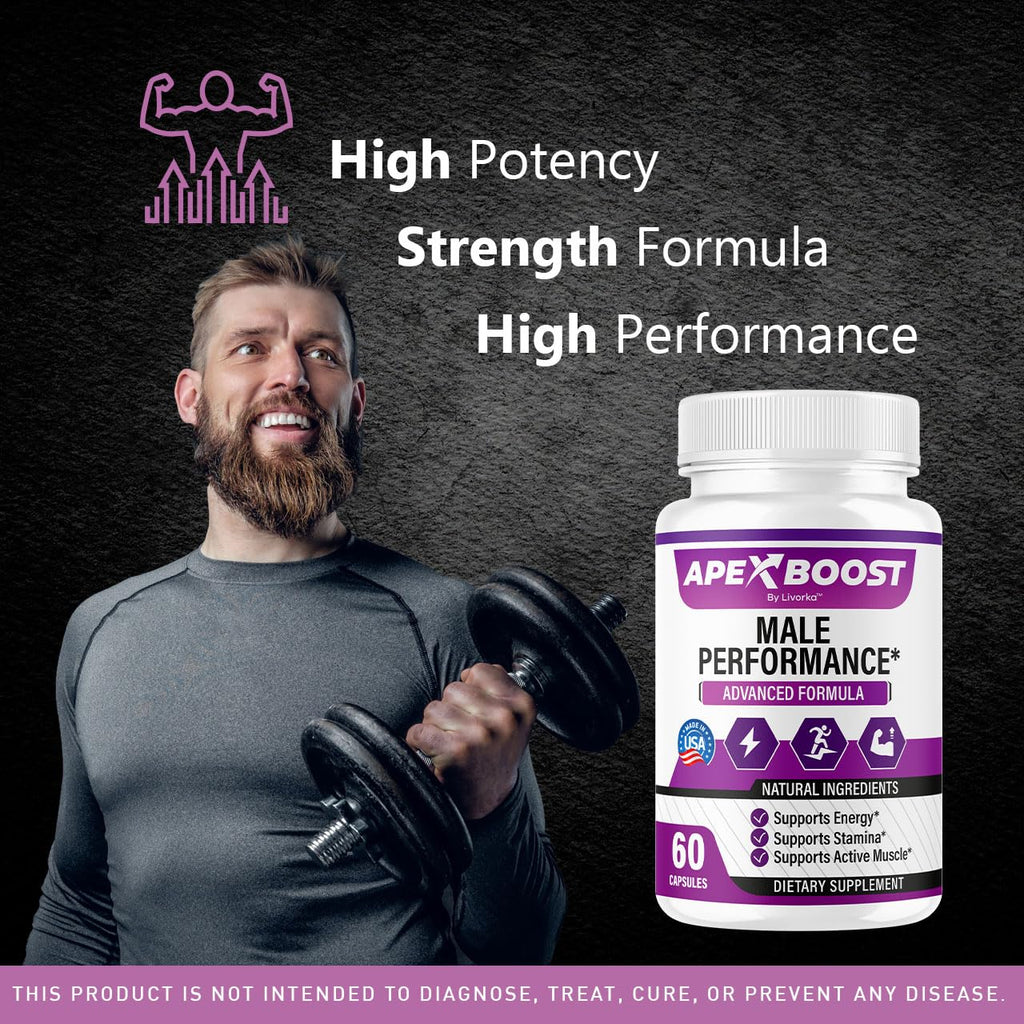 (3 Pack) ApexBoost Capsules - Official ApexBoost Advanced Pills for Men Support - Maximum Strength, Natural Premium Supplement Formula for Overall Health & Wellness Reviews, 180 Capsules for 3 Months