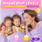 Magnesium Glycinate Gummies for Adults & Kids 4+, 2 Pack Sugar Free Magnesium Bisglycinate Supplement 400/200mg with L Theanine, Chamomile, Lemon Balm for Evening Support & Bedtime Routine 120 Gummies