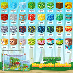 Magnetic Blocks, Magnet Cubes Building Blocks Toddler Travel Toys for 3-5 5-7 8-13 Year Old Boys Girls, Montessori Sensory Kids Toys & Games, Kids Birthday Decorations Party Favors Gifts