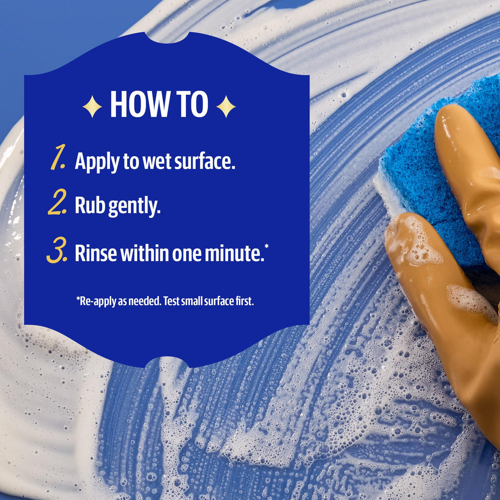 Bar Keepers Friend Soft Cleanser 13 oz + Spray & Foam Multipurpose MORE Spray Cleaner 25.4 oz, Multi Purpose Cleaner Bundle, Removes Grease, Rust Stains, Soap Scum & More in Home & Outdoors