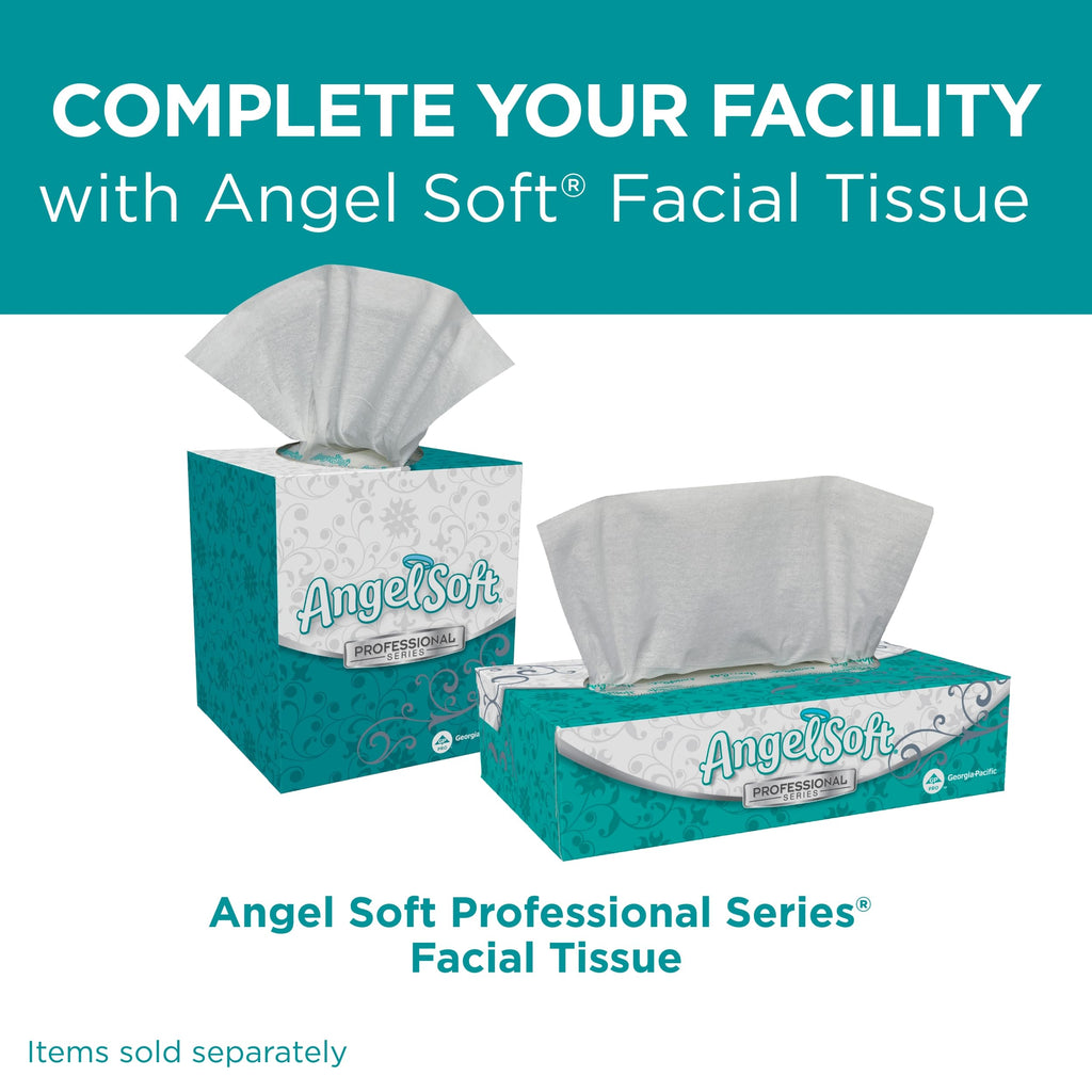 Angel Soft Professional Series by Georgia-Pacific PRO 2-Ply Embossed Toilet Paper, White, Individually Wrapped, 450 Sheets Per Roll, 40 Toilet Tissue Rolls Per Case, 16840