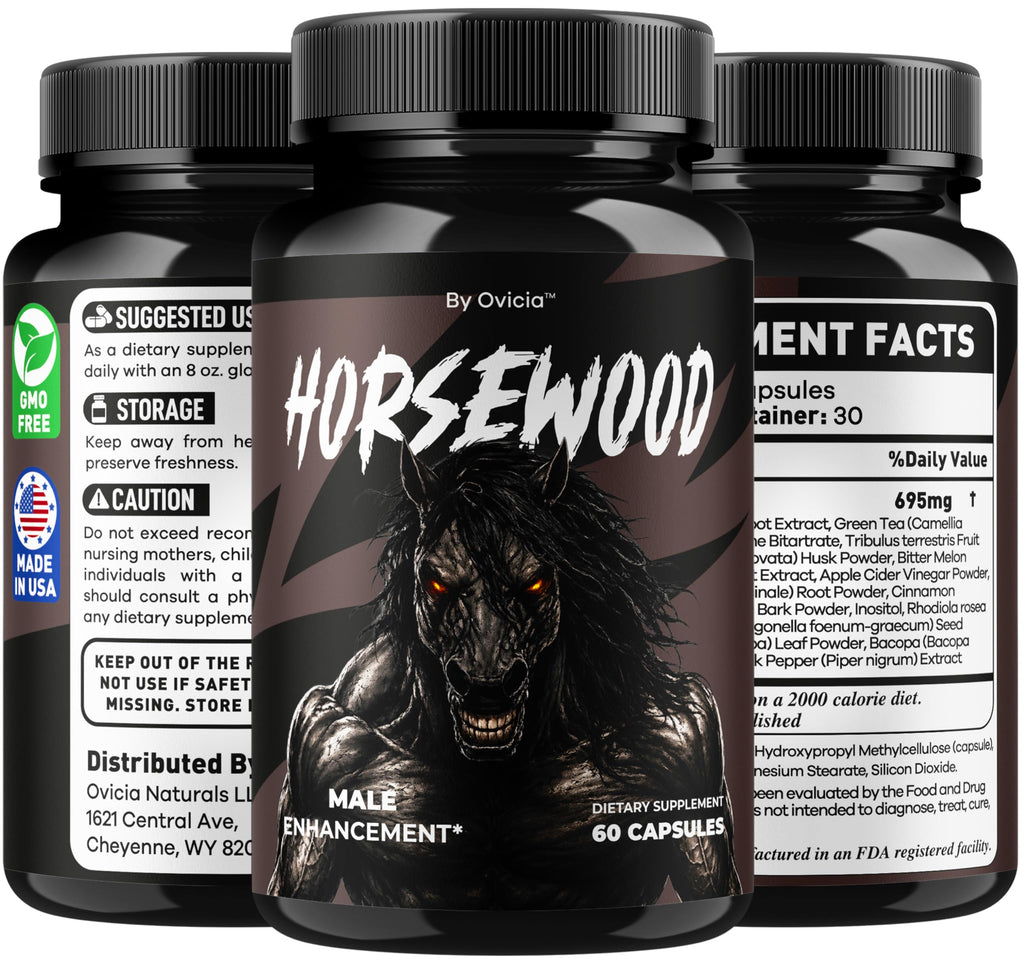 Horsewood - Official Horsewood Capsules Advanced Formula with All Natural Ingredients, Premium Pills Maximum Strength for Wellness & Overall Health Support, 60 Capsules for 1 Month