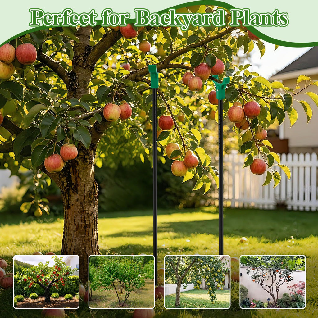 Adjustable Tree Support Pole with Crutch, Fruit Tree Branch Support(2Pack)