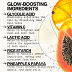 Pacifica Glow Baby Exfoliating Face Scrub, Brightening Enzyme Facial Cleanser w/ Vitamin C & Glycolic Acid for Radiant Smooth Skin, Unclogs Pores & Removes Dead Skin, Microbead-Free Vegan (4 fl oz)