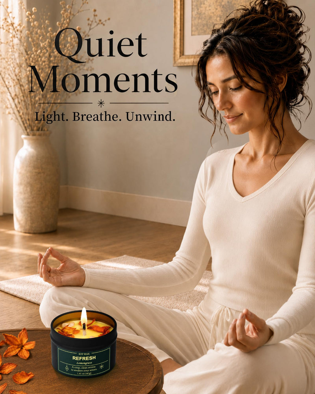 Healing Candle Advent Calendar 2026, 24-Day Christmas Countdown for Women