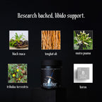 Excalibur - Libido Booster | Testosterone, Hormone & Libido Support for Men | Black Maca, Muira Puama, Tribulus Terrestris, Tongkat Ali, & Boron | One Month Supply, Boost Drive, Desire, and Blood Flow