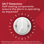 Kidde Smoke & Carbon Monoxide Detector, AA Battery Powered, Voice Alerts, LED Warning Light Indicators