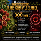 Clenoriko GG-Max Geranylgeraniol GG Supplement 300mg for Men, 120 Softgels