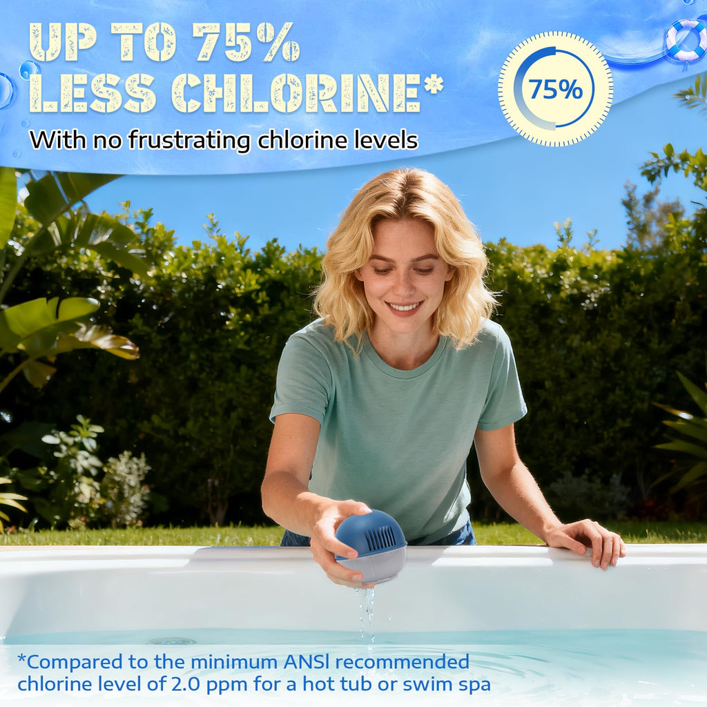 Hot Tub Floating System Mineral Cartridge + Replacement Prefilled Cartridge 1-Pack, Compatible with Frog Ease Floating System, Water Treatment Smart Self-Regulating