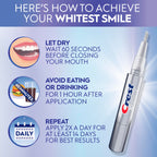 Crest 3DWhite Teeth Whitening Pen – Easy to Use, Erases Surface Stains – Up to 75 Uses per Pen – Convenient, On-The-Go Teeth Whitening Solution