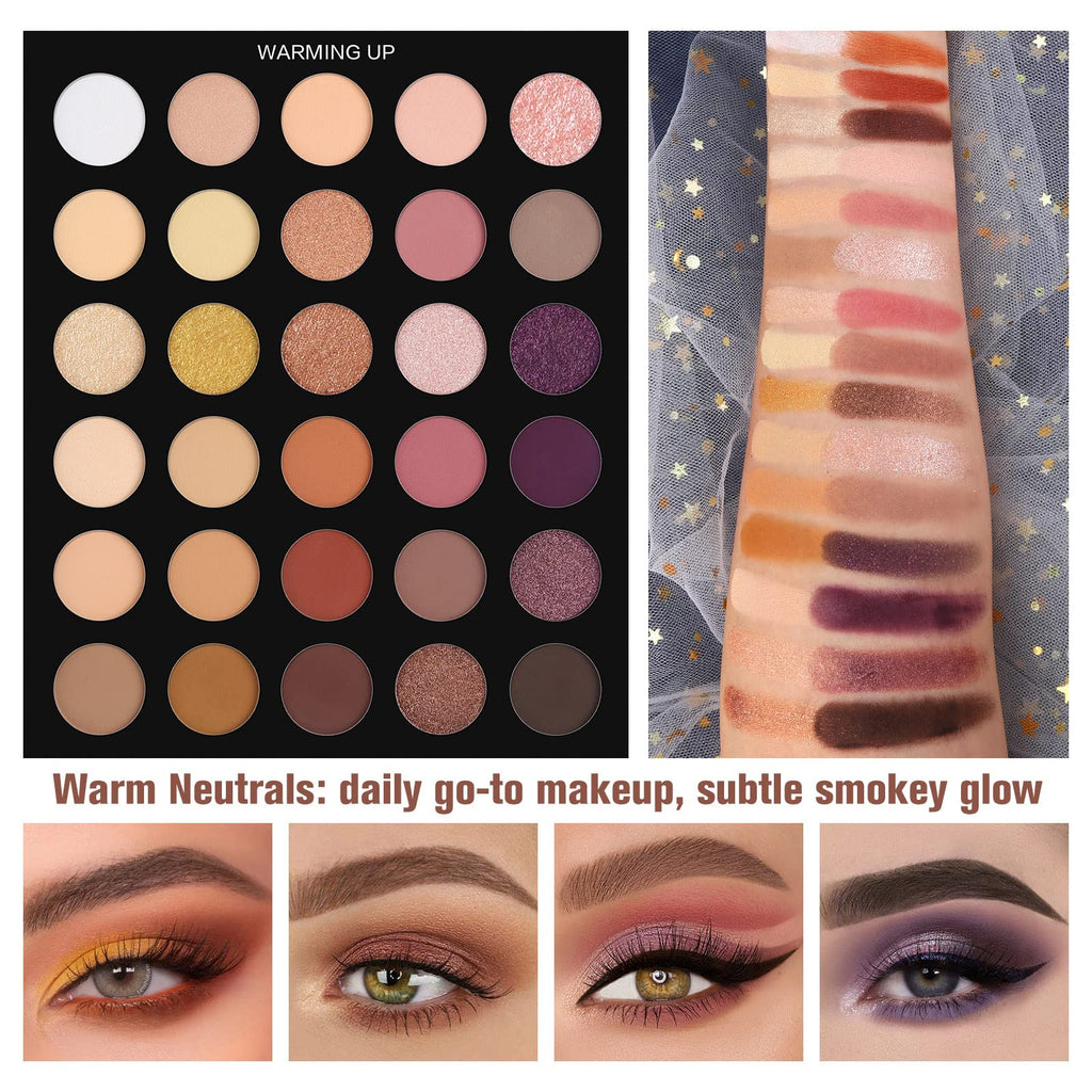 UCANBE Pretty All Set Eyeshadow Palette Pro 86 Colors Makeup Kit Matte Shimmer Eye Shadow Highlighters Contour Blush Powder All In One Makeup Pallet Holiday Christmas Valentine's Day Gift Set