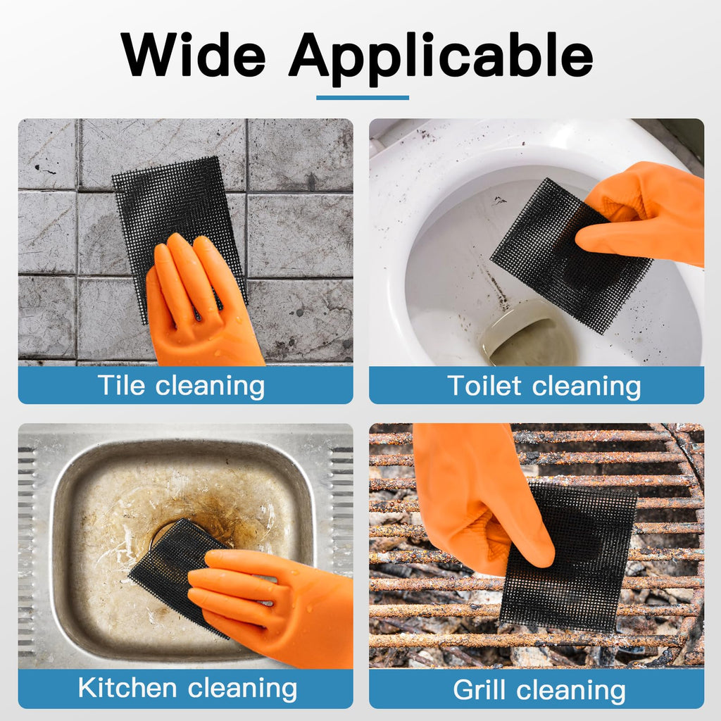 Yncotte Toilet Cleaner Hard Water, 2024 Newly Upgraded Toilet Cleaning Screens Hard Water Remove Pads for Stain Calcium Deposits Scrubber(30PCS)