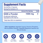 NasaBeahava Extra Strength SAM-e Supplement | Same S-Adenosyl-L-Methionine 1000mg per Serving for Bone and Mood Support Supplement | Made in the USA Non-GMO and Gluten Free (45 Day Supply) (Single)
