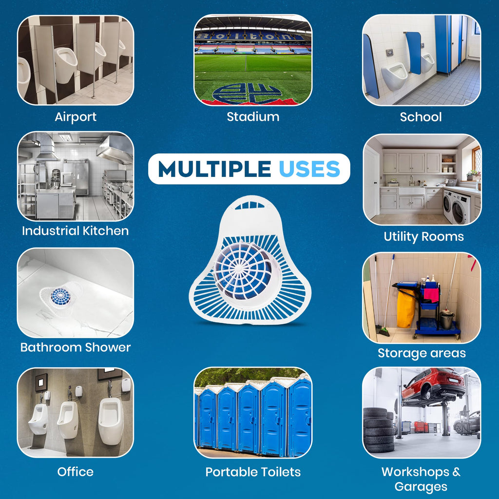 The ULTIMATE Urinal Cakes for Men Bathroom, Up to 3000 Flushes,12 Pack Urinal Screen Deodorizers, Ocean Breeze, Splash-Free Design, Fits All Urinals, Urinal Deodorizer, Gloves & Tongs included