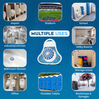 The ULTIMATE Urinal Cakes for Men Bathroom, Up to 3000 Flushes,12 Pack Urinal Screen Deodorizers, Ocean Breeze, Splash-Free Design, Fits All Urinals, Urinal Deodorizer, Gloves & Tongs included