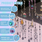 WASTROYAL 420pcs Suncatcher Kit, Crystal Prisms, DIY Garden/Window Hanging