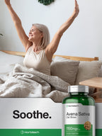 Horbäach Avena Sativa Extract | 200 Capsules | Oat Straw Extract | Non-GMO, Gluten Free