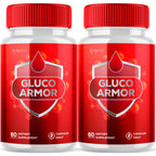 (2 Pack) Gluco Armor Capsules, Official Gluco Armor Pills with All Natural Ingredients, Advanced GlucoArmor Blood Health Support with Maximum Strength, Premium Vitamins for Women & Men (120 Capsules)