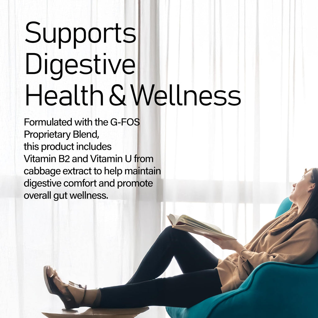 NATURION H. Pylori Support - Digestive Health Supplement with G-FOS Blend, Whey Protein, Licorice, Mastic Gum, Vitamin U, and Vitamin B2 - Stomach Comfort & Gut Balance - 60 Tablets, 30 Day Supply