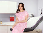 Hospital Gown for Women Patient Gown, Floral Peach, 2XLarge-3XLarge