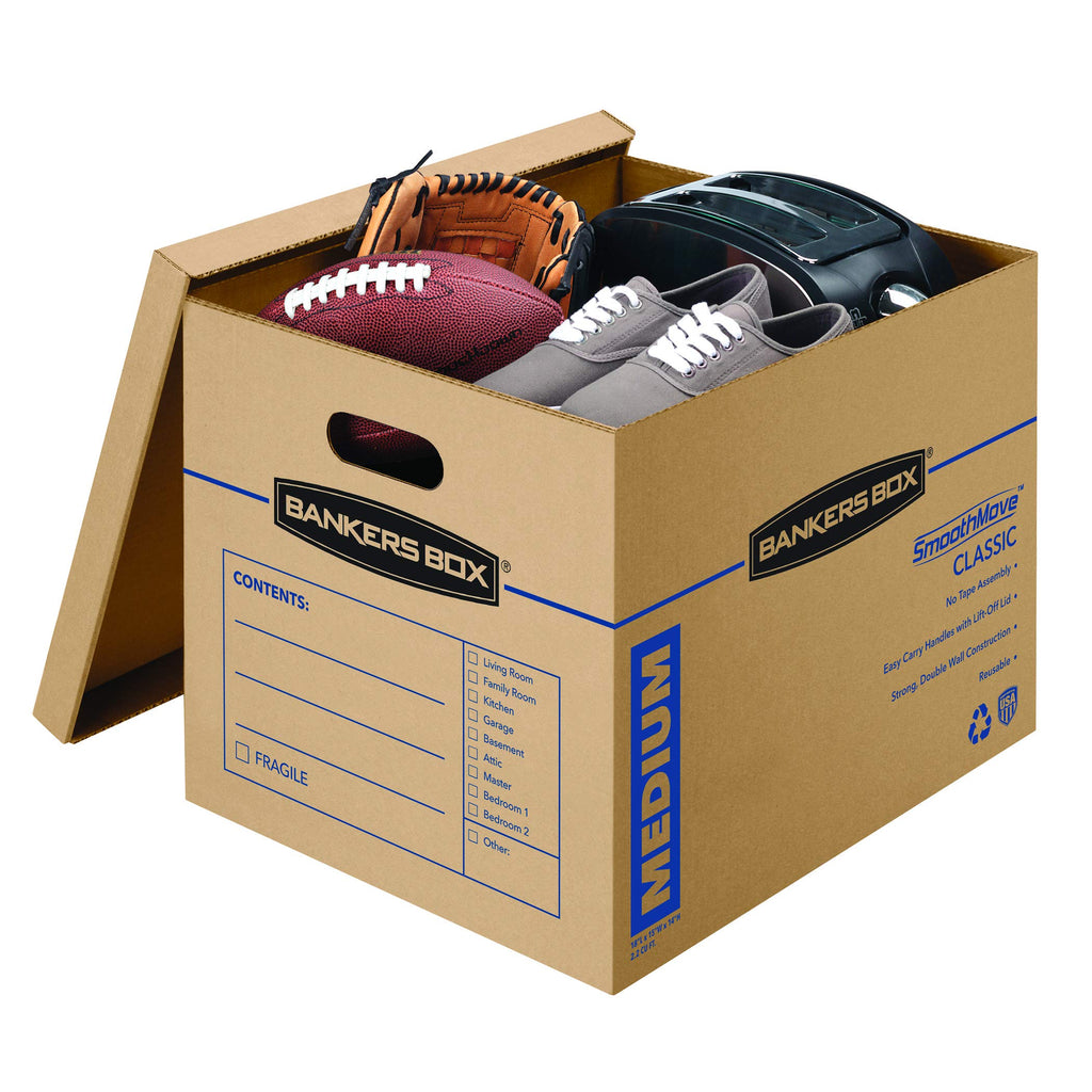Bankers Box 20-Pack Medium Classic Moving Boxes with Reinforced Handles