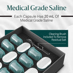 Clearlight Saline & Cleaning Capsules for Halo ONE Halotherapy Device - Natural Respiratory Support - Allergy, Acne, Eczema & Breathing Relief Pods