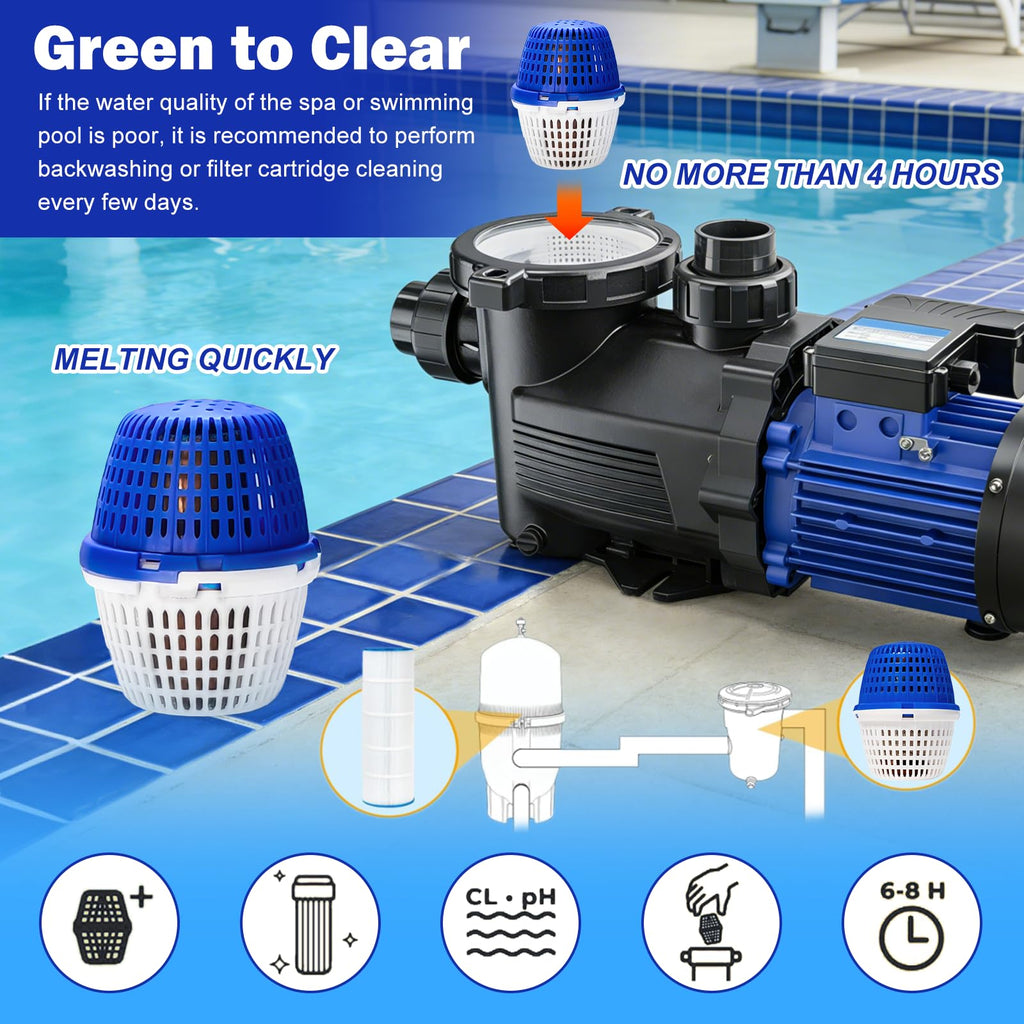 Pool Unit 7.5k-20k Gallons Replacement for PoolRX, Compatible with Mineral Cartridge Pool Inground Filter Replacement