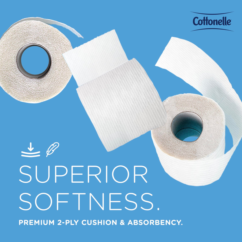 Cottonelle Professional Standard Roll Toilet Paper, Bulk (13135), 2-Ply, White, Compact for Easy Storage (20 Rolls of 451 Sheets, 9,020 Sheet Total)