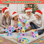 Toddler Girl Toys, Magnetic Tiles Basic Set, Birthday Gifts Ideas for Girls Age 3-5, Magnetic Building Blocks, Magnet STEM Montessori Toddler Kids Christmas Toys Gifts for 3 4 5 6 7 Year Old Girls