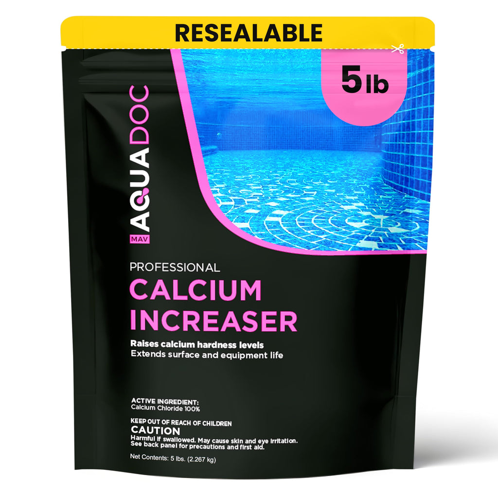 MAV AquaDoc Pool Calcium Hardness Increaser - 5lb - Fast-Dissolving Calcium Chloride for Swimming Pools - Made in the USA