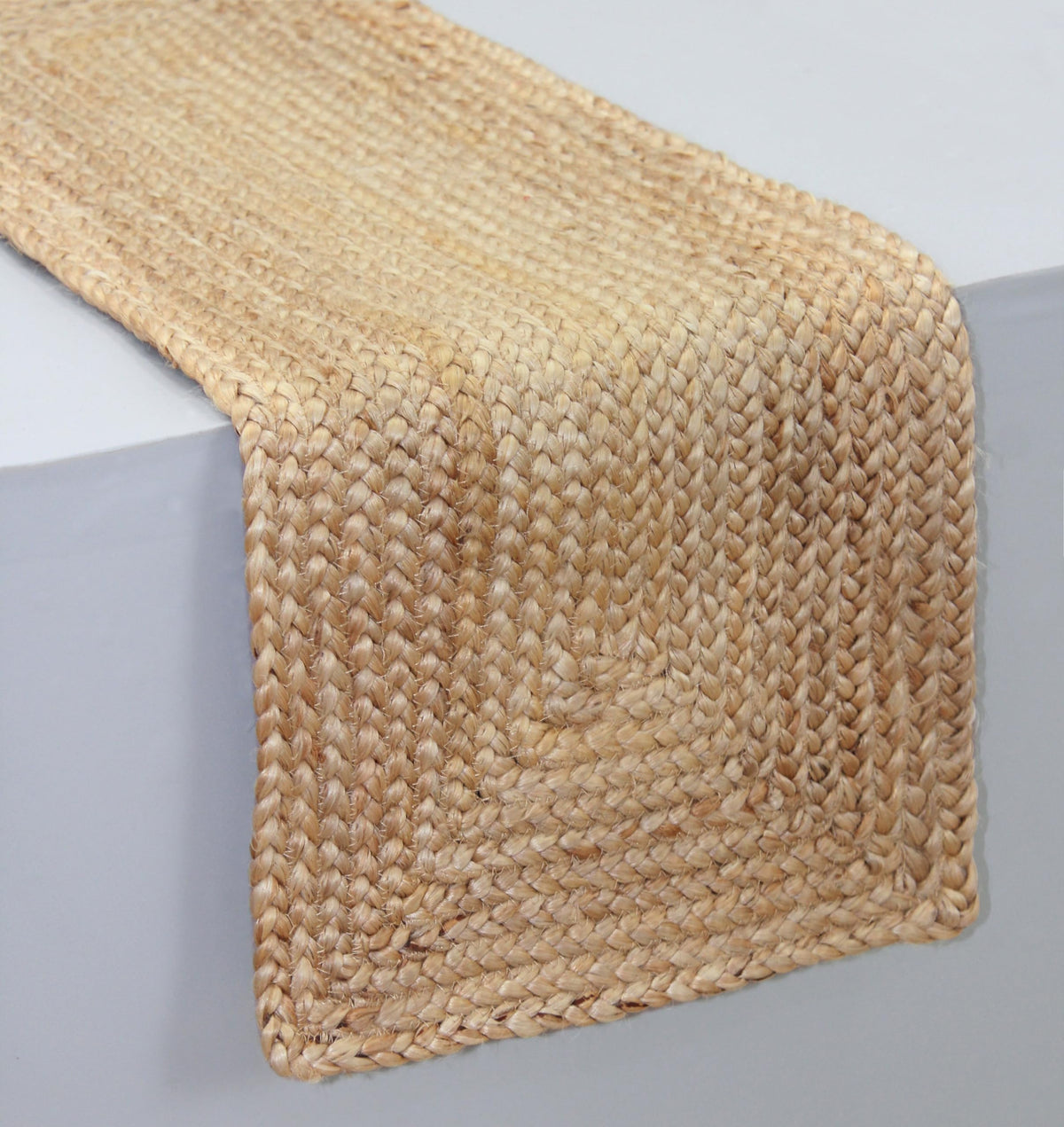 COTTON CRAFT Jute Braided Table Runner - 13x36 inches Natural Table Runner