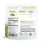 KOYAH - Organic Broccoli Sprout Capsules – Freeze-Dried Whole Broccoli Sprouts – 3rd Party Tested for Active Myrosinase & Glucoraphanin (Sulforaphane Glucosinolate) - 60 Capsules