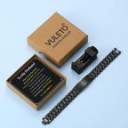 VULETO Fathers Day Gift for Husband from Wife, To My Husband Stainless Steel American Flag Watch Link Bracelet Birthday Anniversary Military Unique Valentines Christmas Jewelry Gifts Presents for Him Men Male Love