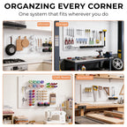 INCLY 278PCS Pegboard Accessories Organizer Kit with Peg Borad Hooks & Bins