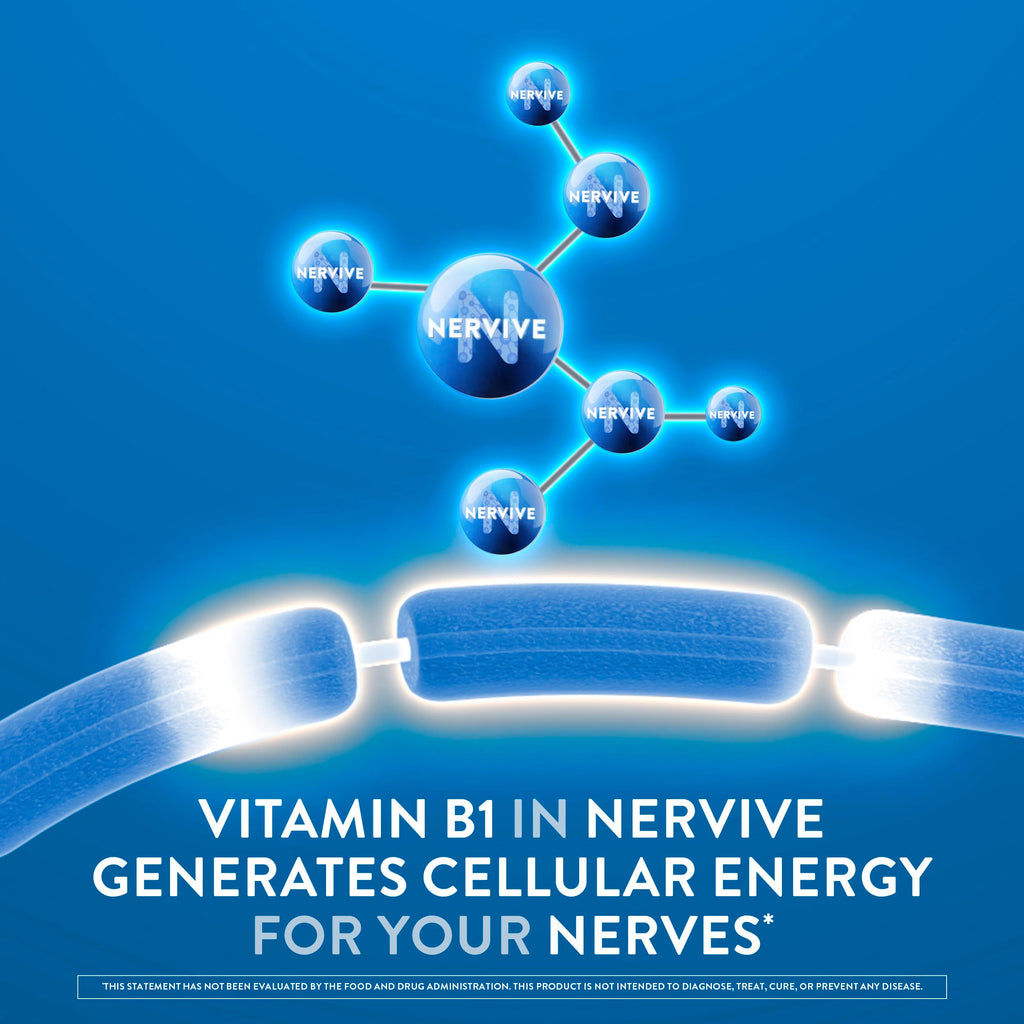 Nervive Nerve Health, Alpha Lipoic Acid, Fortify Nerve Health, Healthy Nerve Function, Healthy Blood Circulation, Supplement, Tablet, 60 Tablets