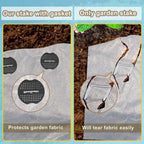 ReTang 200Pcs Landscape Staple Gaskets, Plastic Garden Stake Washers