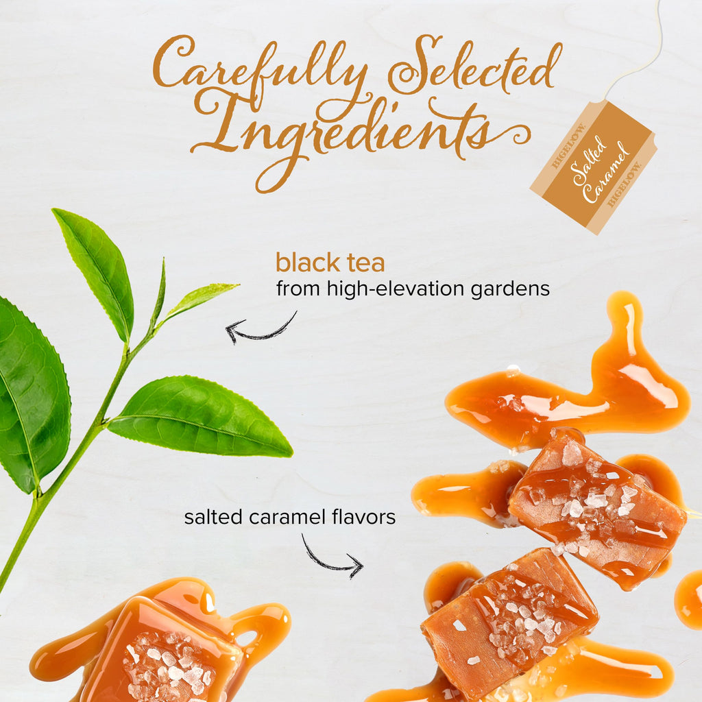 Bigelow Tea Salted Caramel Black Tea, 18 Count (Pack of 6)