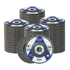 Sali 48 Pack Flap Disc 40 Grit 4.5" x 7/8-Inch Sanding Disc Bevel Type #29 Premium and Industrial Grade Angle Grinder Grinding Wheel High Performance Edge Grinding