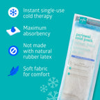 Medline Premium Perineal Cold Packs for Postpartum Care with Adhesive Strip (24 Count) Each Absorbent Pad is 4.5" x 14.25" Perfect for your After Delivery Postpartum Essentials Kit