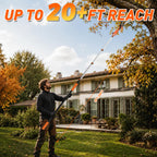 SISUPASSIE 26FT Reach Tree Trimmer, Telescoping Pole Saw with 5-20FT Extension Pole, Manual Tree Pruner Extendable for Yard, Garden, Patios