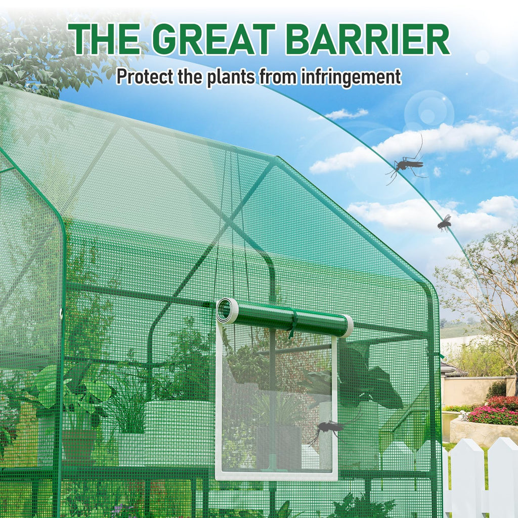 SPECILITE 56×56×78Inch Walk-in Greenhouse for Outdoors Garden Plant, Green