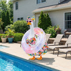 Bikini Porch Goose Outfits, Summer Goose Clothes Fits 23" Goose Statue