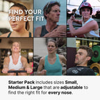 Rhinomed Turbine Breathing Nasal Dilator | Medium 3 Pack | Improve Airflow During Exercise | Nasal Strip Alternative | Comfortable Breathing Aids for Workout Performance
