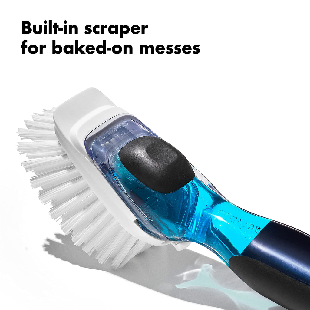 OXO Good Grips Soap Dispensing Dish Brush + Refills (2 Pack)