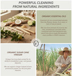 OIAIO Non-Toxic Wood Cleaner - Natural Organic Ingredients that Truly Perform - 24oz - Light Coconut & Palo Santo Scent