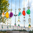 BlumWay Crystal Suncatcher, Hanging Suncatchers with Crystals Light, 7 PCS