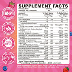 Iron Gummies for Kids & Teens, Kids Multivitamin with Iron Supplement, Calcium, Folate, Zinc, Prebiotic - for Blood Builder & Energy Support, Iron Deficiency - Vegan & Non-GMO - 60 Count Mixberry